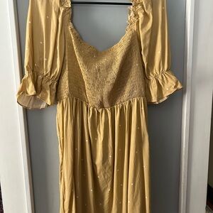 Girl & The Sun Mustard Thesally Dress